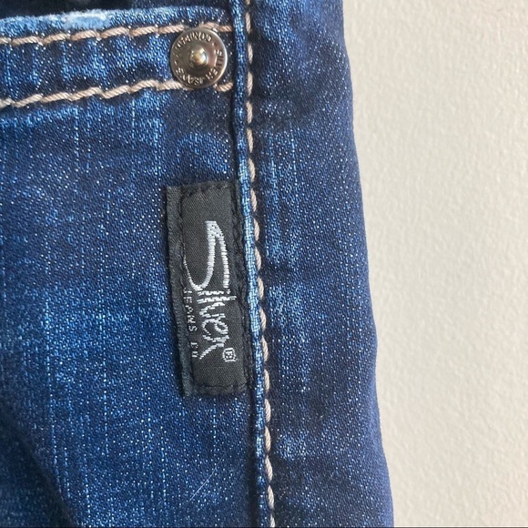 SILVER JEANS Sz 38  x 30 Hunter Relaxed Fit Mid Wash Jeans - Picture 3 of 12